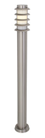 Stainless Steel Grid Pole Satin Chrome