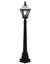 Load image into Gallery viewer, Lantern 4 Panel 1LT Pole 1105mm Black
