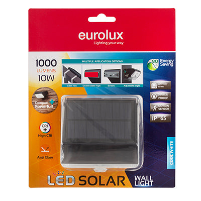 Mars Blister Pack 1 Solar LED W/Light Black 10w