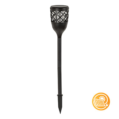 Solar LED Garden Spike Black