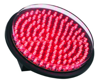 13W Red Led Traffic Light Trnsp Lens 300Mm 86-265Vac