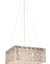Load image into Gallery viewer, Crystal Square Pendant 480Mm Chrome
