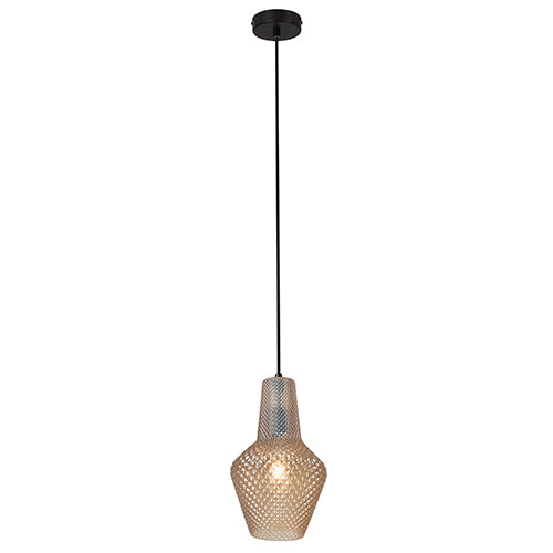 Milano Pendant 180Mm Amber Glass