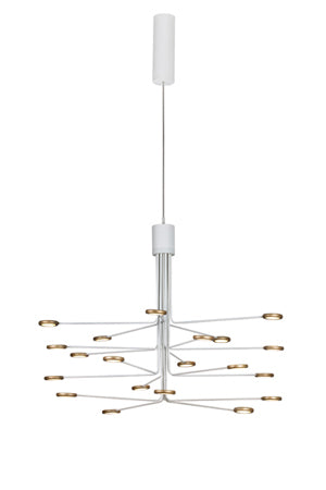 Tilly Series 2034 Pendant 870Mm White/Gold