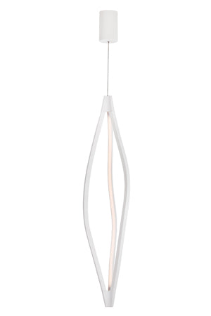 Senna Series 2003 Pendant 250Mm White (Installed Vertically)