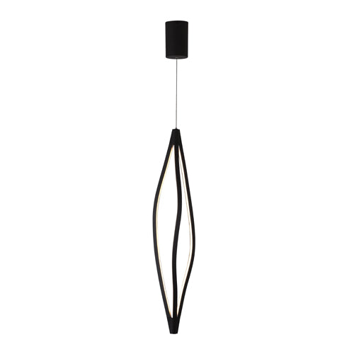 Senna Series 2003 Pendant 215Mm Black (Installed Vertically)