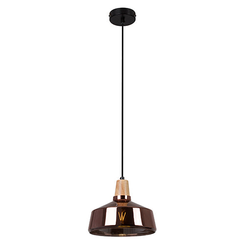 Tallinn Pendant 240Mm Copper Glass