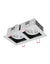 Load image into Gallery viewer, Xin Rectangular Downlight LED 2x6.5w Silver 3000K
