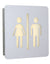 Load image into Gallery viewer, Xin Toilet Sign Wall LED 2x4w 4000K
