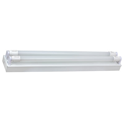2FT Open Channel wired for LED T8 2x9w 4000K