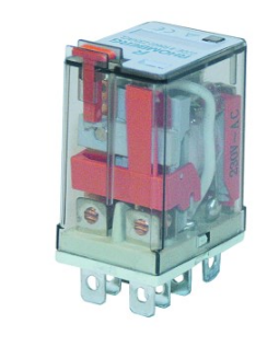 12Vdc 10A 8 Flat Pin Relay 2 C/O + Led