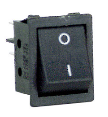 Rocker Switch Dpst Black