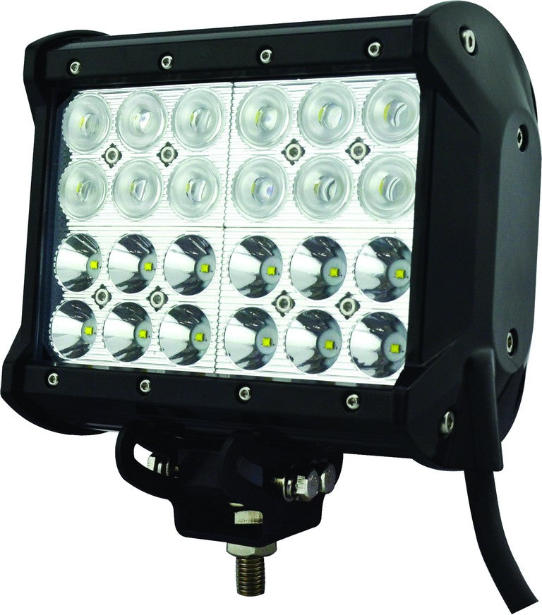 72W Led (24X3W)Light Bar,Flood,9-32Vdc,Ip67,167X167X93