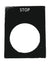 Load image into Gallery viewer, &quot;Stop&quot;  Aluminium Legend Plate Black
