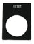 Load image into Gallery viewer, &quot;Reset&quot; Black Aluminium Legend Plate
