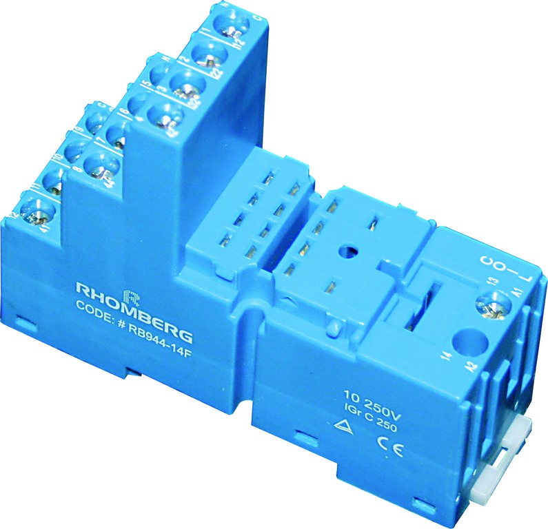 14 Pin Relay Base For Relay R5504, 300V/10A, Ip20