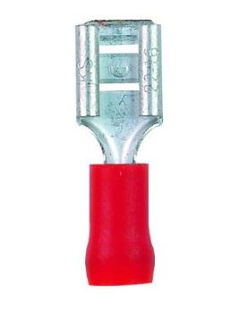 1.5Mm Red Ins Lug 6.3Mm Female Discon /100