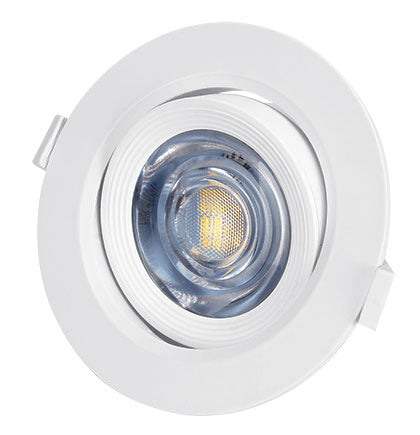 100-240Ac 7W Cool White Adj. Led Downlight Dia 90Mm