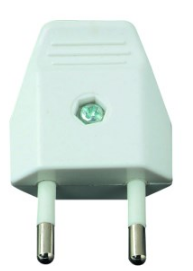 White 10A 2 Pin Male Euro Plug