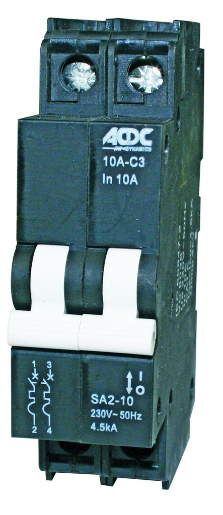 30A 2-Pole 4.5Ka C Curve Mini Rail Mcb