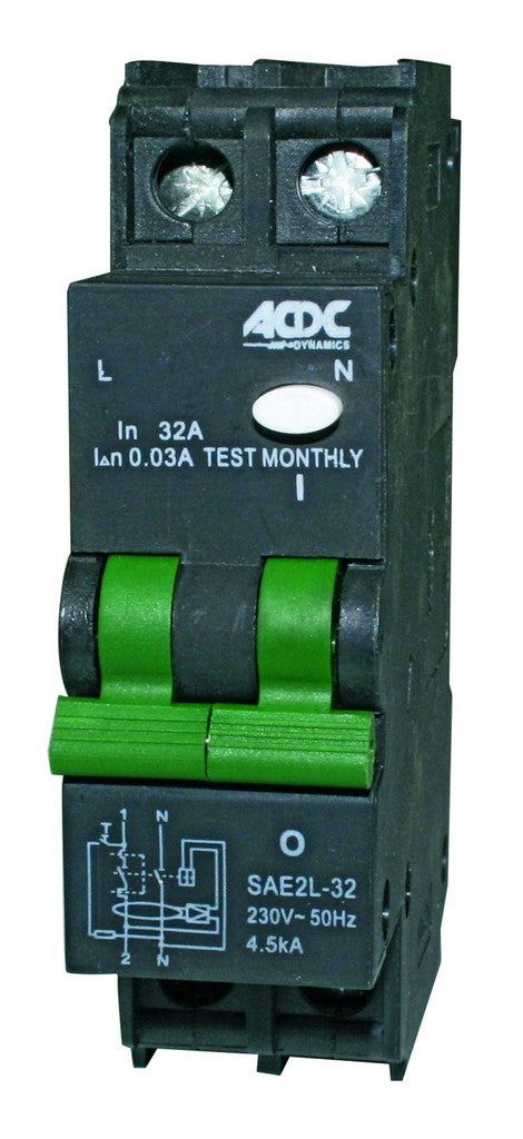 63A 30Ma 2P Rcd With Overload