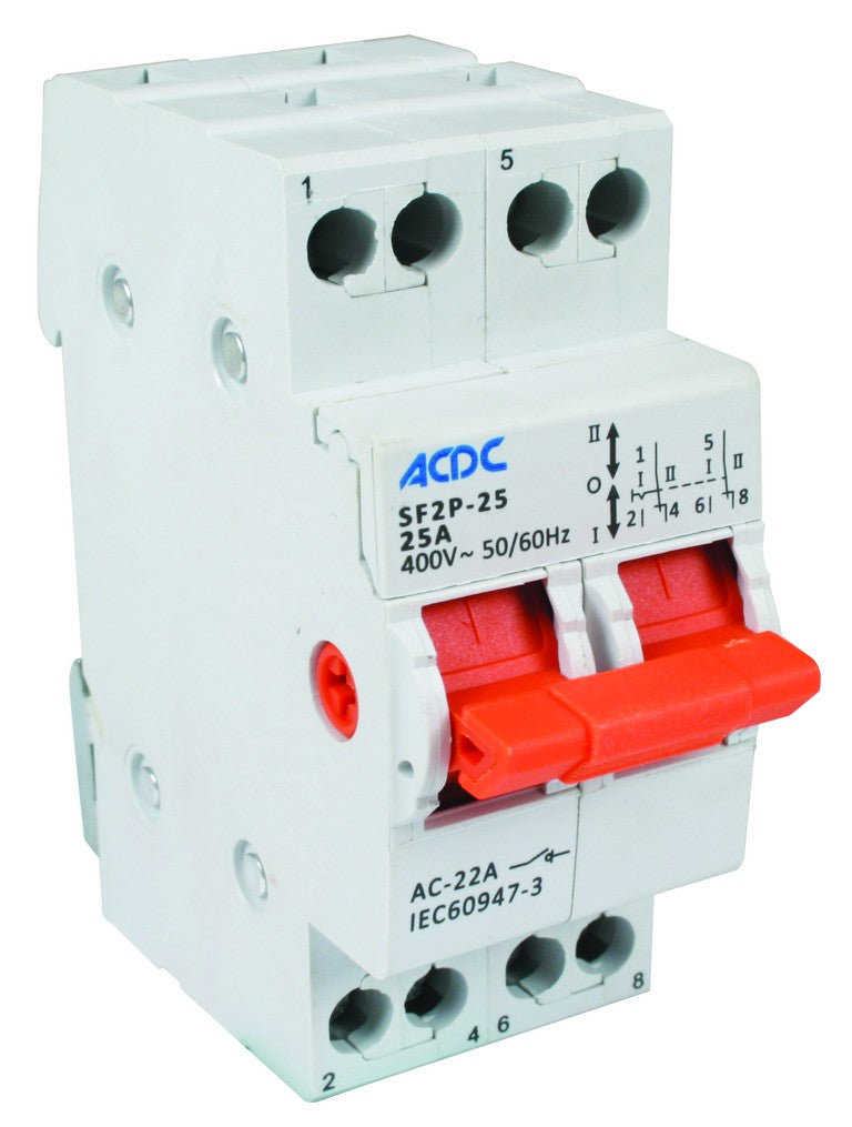 2P 40A Din Changeover Switch