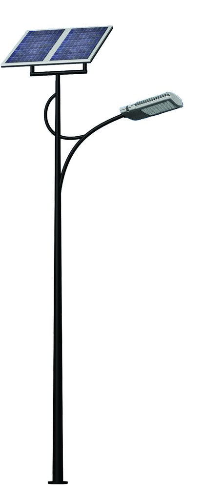 SOLAR STREET LAMP 6M POLE + LED 90W, EXCLUDES BATTERIES