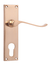 Load image into Gallery viewer, Smyrna Lever On Backplate CYL BR (Blister) Door Handle

