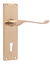 Load image into Gallery viewer, Smyrna Lever On Backplate KEY BR (Blister) Door Handle
