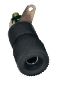 Black 16A 4Mm Banana Socket - M4/Solder