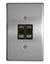 Load image into Gallery viewer, 2-LEVER 1-WAY SWITCH 2x4 C/W SILVER STEEL COVER PLATE
