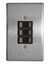Load image into Gallery viewer, 3-LEVER 1-WAY SWITCH 2x4 C/W SILVER STEEL COVER PLATE
