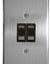 Load image into Gallery viewer, 2-Lever 2-Way Switch 2X4 C/W Silver Steel Cover Plate
