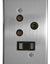 Load image into Gallery viewer, 16A Switched Socket  2X4 C/W Silver Steel Cover Plate
