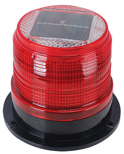 SOLAR POWERED WARNING RED ROTATE