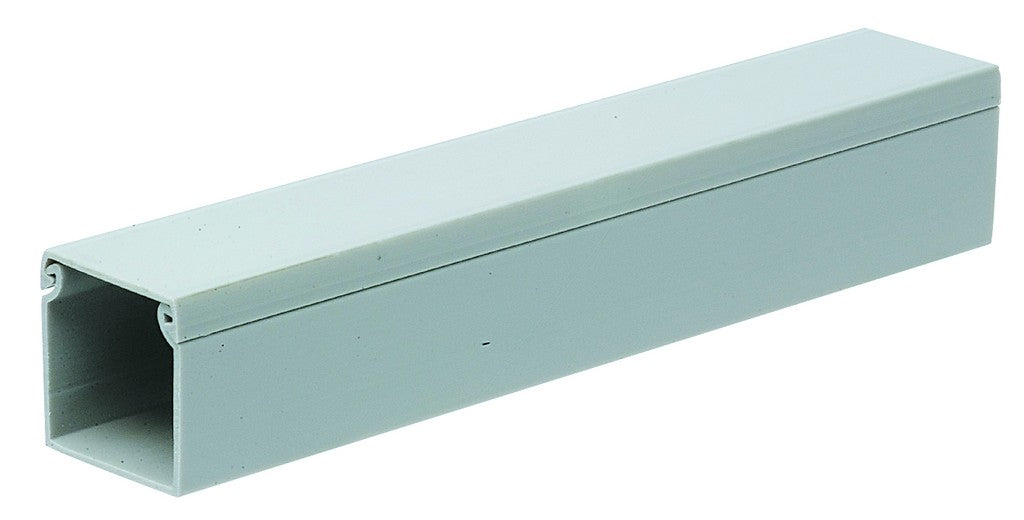 Solid Grey Pvc Wiring Duct 25X25 2M Length