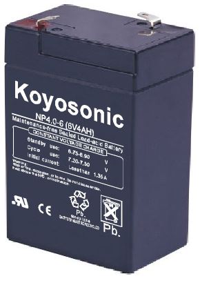 6V 4A/H Battery Sealed Lead Acid 70X47X107