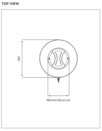 JoJo standard slimline vertical tank 1000L