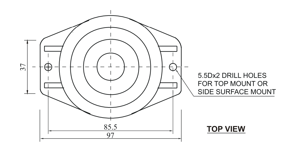 RED STROBE FOR FORK LIFT 12-80VDC
