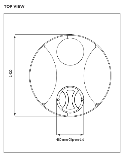 JoJo standard vertical water tank 2000L