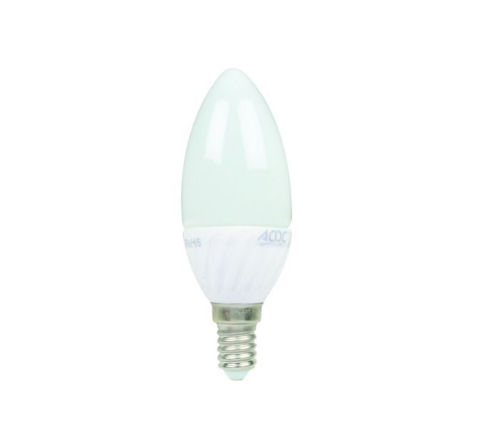 230Vac Cool White Led Candle Lamp 3W E14
