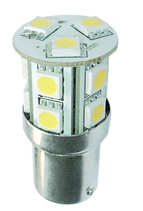 12Vdc T20Mm Automotive Led Light 2.13W Ba15S Base /2 Per Pck