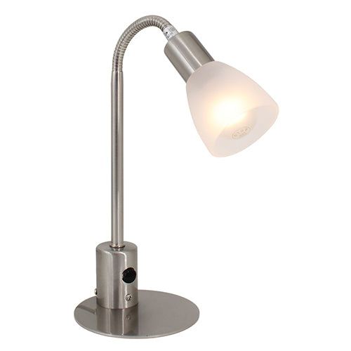 Nicola T/Lamp 125mm Satin Chrome