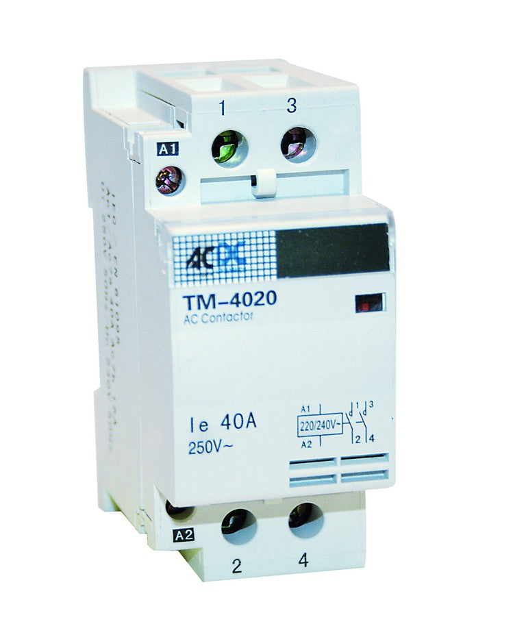 40A 2P NO DIN CONTACTOR 230V