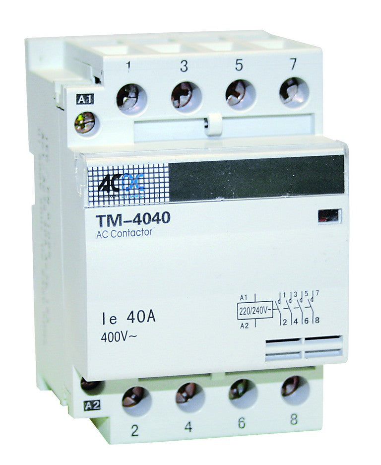 25A 4P NO DIN CONTACTOR 230V