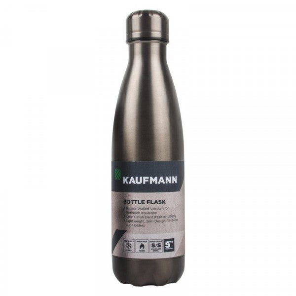 Kaufmann Flask Bottle S/steel Grey 4 x 500ml Set