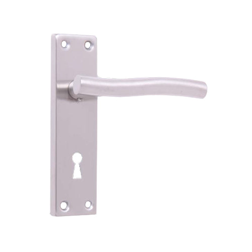 Kasos Lever On Backplate KEY Gr201 SS (Blister) Door Handle