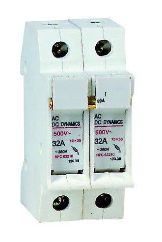 2P 10 X 38 Fuse Holder 32A 500V