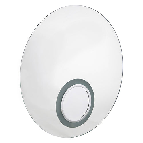 Bathroom Round Mirror W/Light White