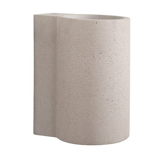Concrete W/Light 120mm Sandstone White